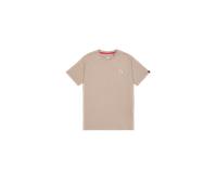 Alpha Industries Signature Puff Print Backprint T-Shirt Camisetas Talla M - Beige