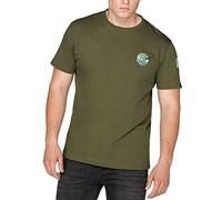 ALPHA INDUSTRIES Space Shuttle - Camiseta para Hombre, Color Verde Oliva, Verde Oscuro, M