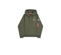 Alpha Industries Space Shuttle Hoodie Sudaderas con capucha Talla L - Verde