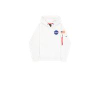 Alpha Industries Space Shuttle Hoodie Sudaderas con capucha Talla XL - Blanco