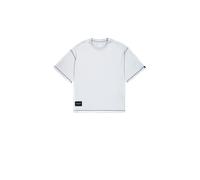 ALPHA INDUSTRIES Camiseta 'Studio' gris claro / lila / negro, Talla S