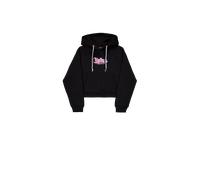 Alpha Industries Studio Rainbow Cropped Hoodie Sudaderas con capucha Talla L - Negro