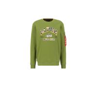 Alpha Industries College Camo Sweatshirt Sudaderas Talla XL - Verde musgo