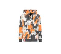 ALPHA INDUSTRIES Sudadera antracita / gris claro / mandarina / blanco, Talla M