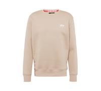 Alpha Industries Sudadera Basic Sweater Small Logo para Hombre Vintage Sand