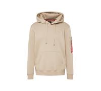 ALPHA INDUSTRIES Sudadera arena / rojo / blanco M arena / rojo / blanco