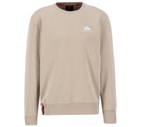 Alpha Industries Sudadera Basic Sweater Small Logo para Hombre Vintage Sand