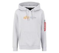 Alpha Industries Sudadera con Capucha Alpha Label Hooded Sweat para Hombre Pastel Grey