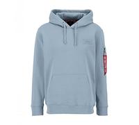 Alpha Industries Sudadera con Capucha Back Print para Hombre Greyblue