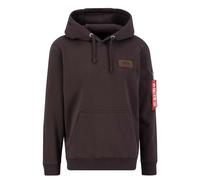 Alpha Industries Sudadera con Capucha Back Print para Hombre Hunter Brown