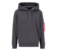 Alpha Industries Sudadera con Capucha Back Print para Hombre, Vintage Grey, XL