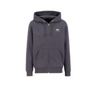 Alpha Industries Sudadera con Capucha Basic Zip Hoody SL para Hombre Vintage Grey