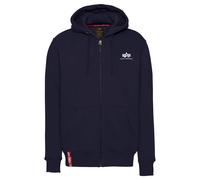 Alpha Industries Basic Small Logo Zip Hoodie Sudaderas con capucha Talla S - Azul