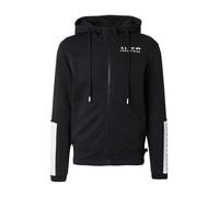 ALPHA INDUSTRIES Sudadera con cremallera negro / blanco M negro / blanco