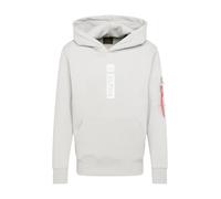 ALPHA INDUSTRIES Sudadera gris claro / blanco L EUR