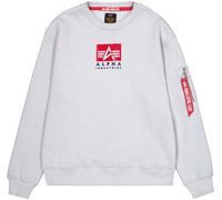 ALPHA INDUSTRIES Sudadera gris claro / rojo / negro, Talla S