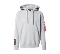 ALPHA INDUSTRIES Sudadera gris claro / rojo vino L gris claro / rojo vino