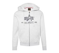Alpha Industries Basic Big Logo Zip Hoodie Sudaderas con capucha Talla S - Gris