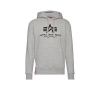 ALPHA INDUSTRIES Sudadera gris moteado / rojo sangre / negro M gris moteado / rojo sangre / negro