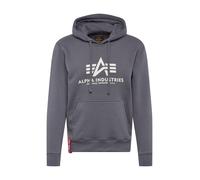 ALPHA INDUSTRIES Sudadera gris oscuro / blanco M gris oscuro / blanco