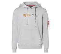 ALPHA INDUSTRIES Sudadera marrón claro / gris claro / rojo oscuro / negro S EUR