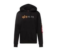 Alpha Industries Alpha Label Hoodie Sudaderas con capucha Talla 2XL - Negro