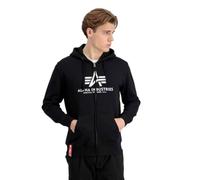 ALPHA INDUSTRIES Sudadera negro / blanco S negro / blanco