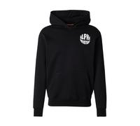 ALPHA INDUSTRIES Sudadera negro / blanco, Talla M