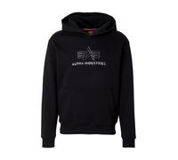 ALPHA INDUSTRIES Sudadera negro / plata, Talla L