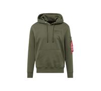 ALPHA INDUSTRIES Sudadera oliva / rojo / blanco S oliva / rojo / blanco