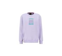 Alpha Industries Sudadera Rainbow Refl. Label para Hombre, Pale Violet, S