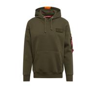 Alpha Industries Red Stripe Hoodie Sudaderas con capucha Talla L - Verde oscuro
