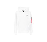 ALPHA INDUSTRIES Sudadera rojo oscuro / negro / blanco, Talla L