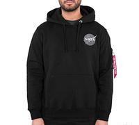 Alpha Industries Space Shuttle Sudadera con capucha, negro, tamaño M para Hombres