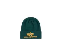Alpha Industries 3D Beanie Gorro, Force Green, Talla única Unisex Adulto
