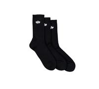 Alpha Industries Basic Socks 3 Pack Calcetines Talla 39/42 - Negro