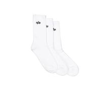 Alpha Industries Basic Socks 3 Pack Calcetines Talla 39/42 - Blanco