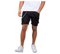 ALPHA INDUSTRIES Pantalón cargo negro / blanco, Talla 34