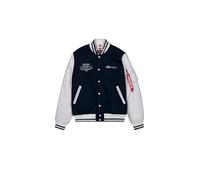 Alpha Industries Varsity Air Force Chaqueta bomber para hombre Ultra Navy 3XL