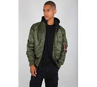 ALPHA INDUSTRIES MA-1 D-Tec Chaqueta, Verde (Dark Green-257), X-Large para Hombre