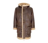 Alpha Industries - Vintage Brown Arctic Parka Chaqueta de cuero ecológico - Coats - Hombre - Marrón - L -