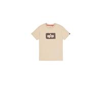 Alpha Industries Washed out Logo T-Shirt para Hombre Organic Beige XXL