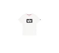 Alpha Industries Washed out Logo T-Shirt para Hombre White 3XL