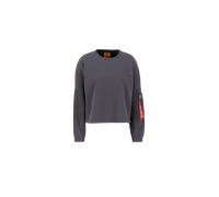 Alpha Industries X-Fit Label Oversized Sweatshirt Sudaderas y sudaderas con capucha Gris