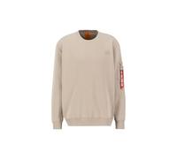 Alpha Industries X-Fit Label Sweater para Hombre Vintage Sand XXL