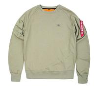 ALPHA INDUSTRIES X-Fit Sudadera, Verde (Olive-11), L para Hombre