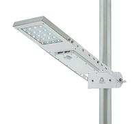 Alpha - Luz de calle 1080X, ajuste de 3 vías, batería de litio, soporte de montaje ajustable para una exposición óptima a la luz solar, se ajusta a un diámetro máximo de poste de 3 pulgadas