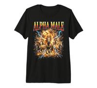 Alpha Male Unicorn Meme Hombres Niños Camiseta Premium