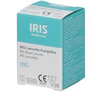 Alpha Pharma Iris Evo Lancette Pungidito per la Glicemia 30G, 25 Lancette