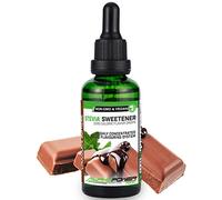 ALPHA POWER FOOD®: Stevia líquida natural - Stevia Gotas de crema de chocolate, Edulcorante natural, sustituto del azúcar con sabor - sin azúcar & calorías